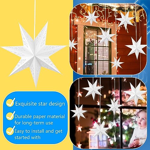 7-Piece White Paper Lanterns X335