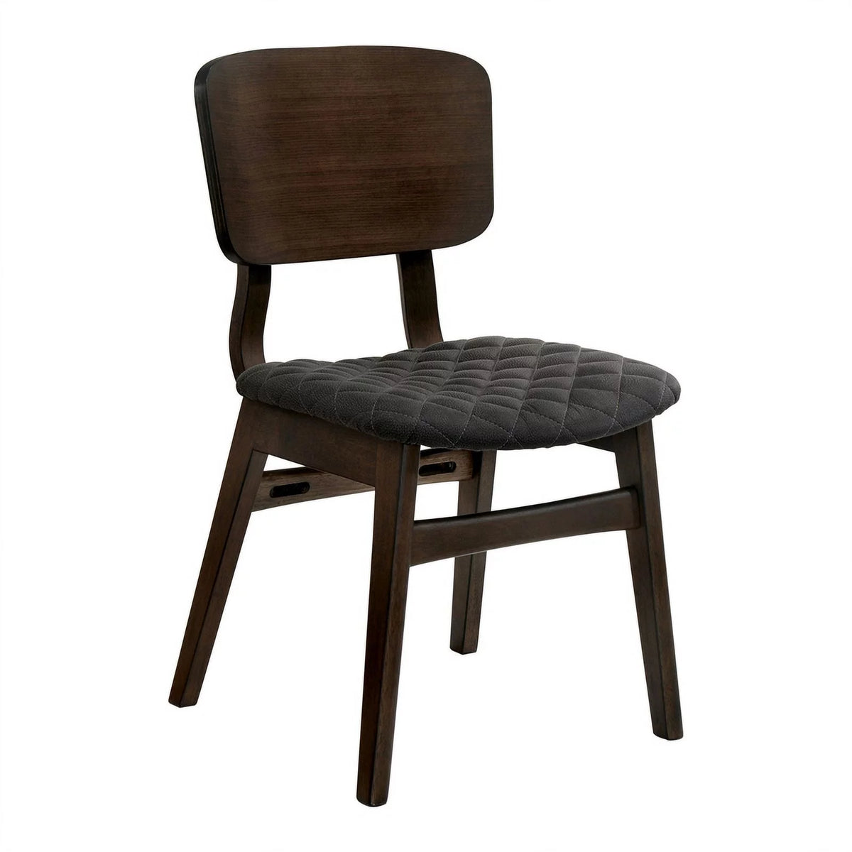 Walnut Wood Side Chair Set of 2 M96648
