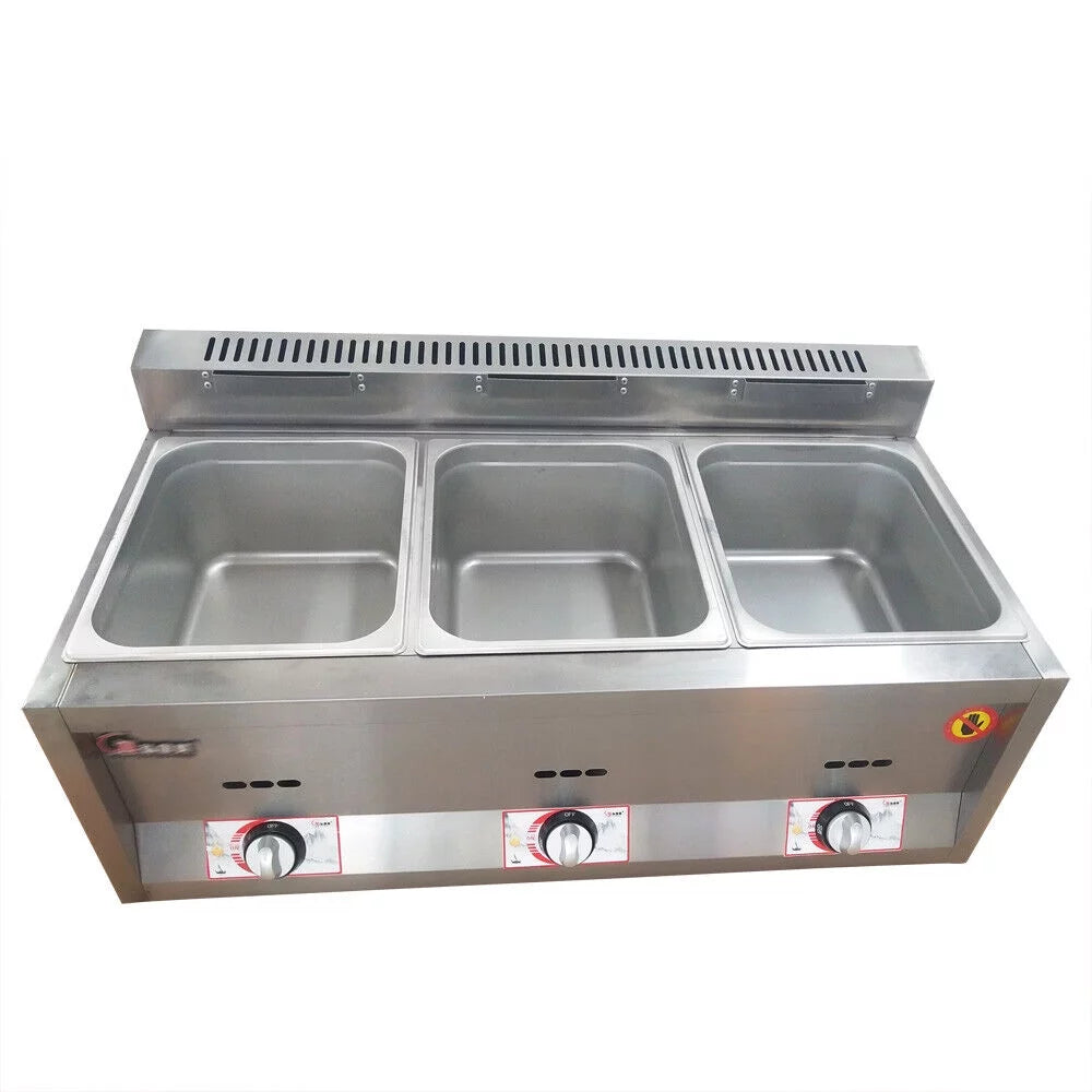 18L Propane NG Gas Fryer 3 Pan Y819