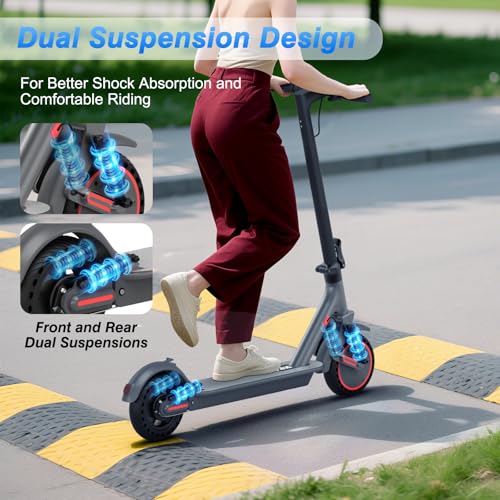 Electric Scooter with Dual Brake and Suspension G523660