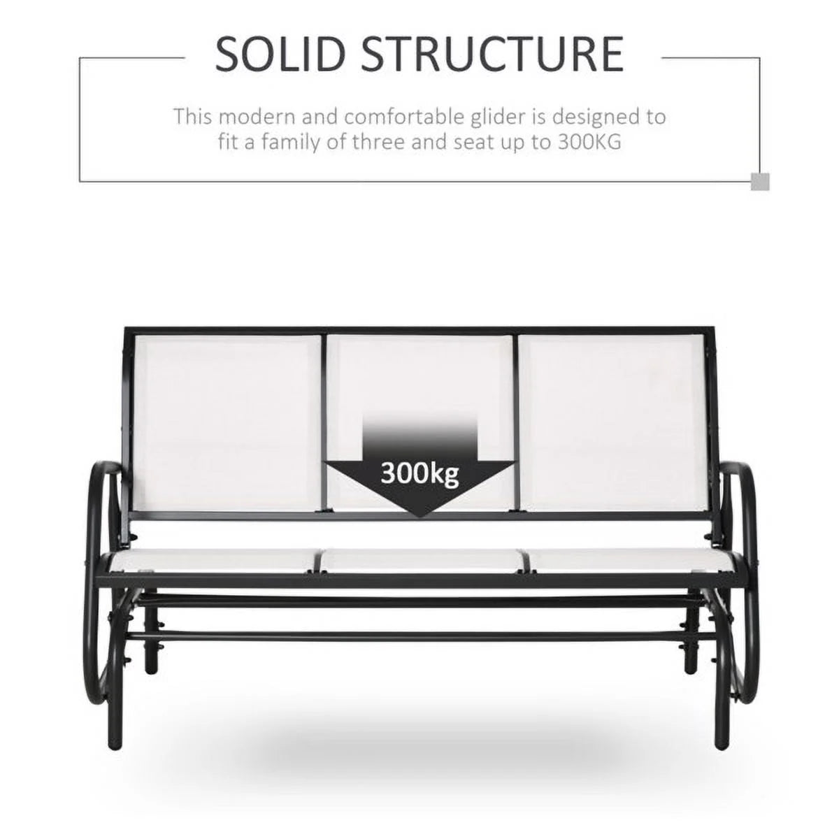 Outdoor Patio Gliding Chair for 3 Person Z7202