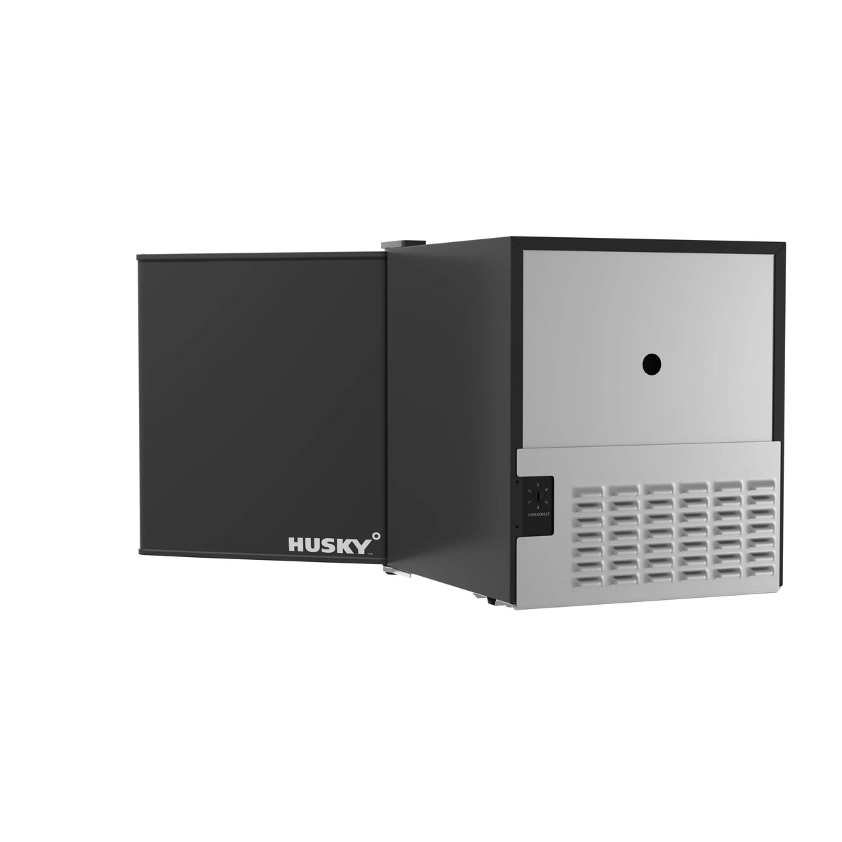 43L Reversible Solid Door Beverage Refrigerator 1.5 Cu. ft. Black Mini Fridge R52449