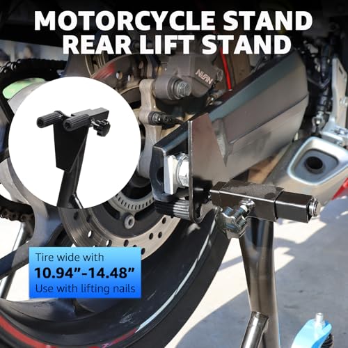 Heavy Duty Motorcycle Rear Wheel Lift Stand with 4 Movable Wheels W7993