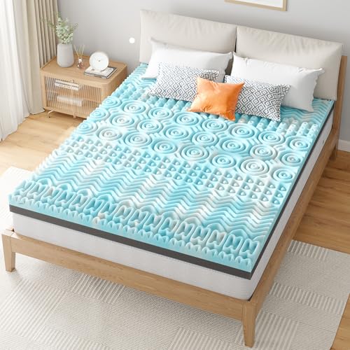 3 Inch 7-Zone Queen Memory Foam Mattress Topper with Cooling Gel E921124