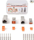 2 4 Pin Gray IP67 Waterproof Electrical Connector Kit J5669