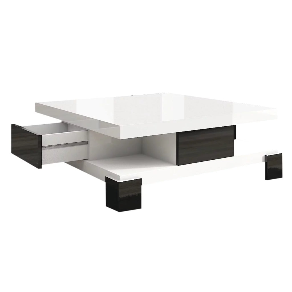 Two-tone Coffee Table Brown/White Matte F776