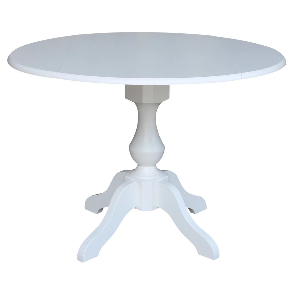 Drop Leaf Dining Table in White S752