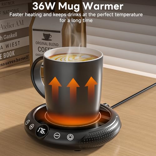 Coffee Mug Warmer with Mug Set, 8 Temperature Settings & 1-12H Timer M65089