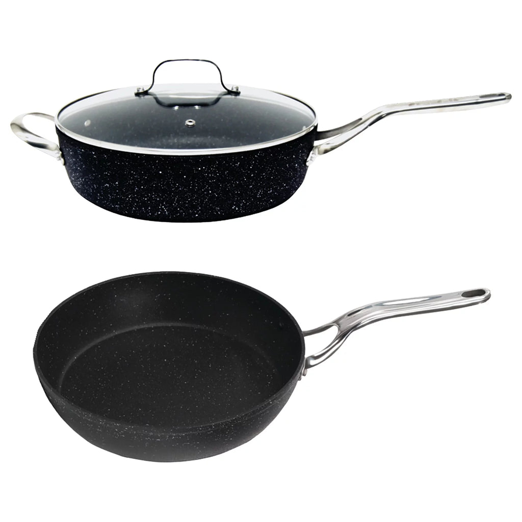 11" 4.7-Quart Deep Sauté Pan with Glass Lid and 8" Fry Pan I529286