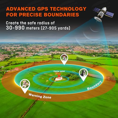 2 in 1 GPS Wireless Dog Fence and Training Collar N43387