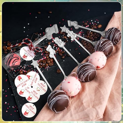 12 Sets Stainless Steel Christmas Stirring Spoons K709