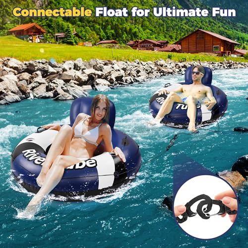 Inflatable Pool Float with Canopy and Cup Holder U727198