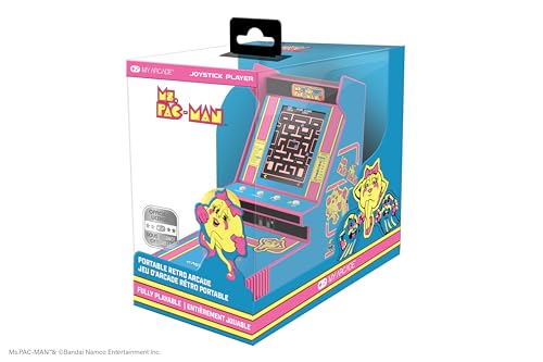 Ms. Pac-Man Joystick Arcade Classics Retro Games Mini Video Game Console 2 Game Modes O340