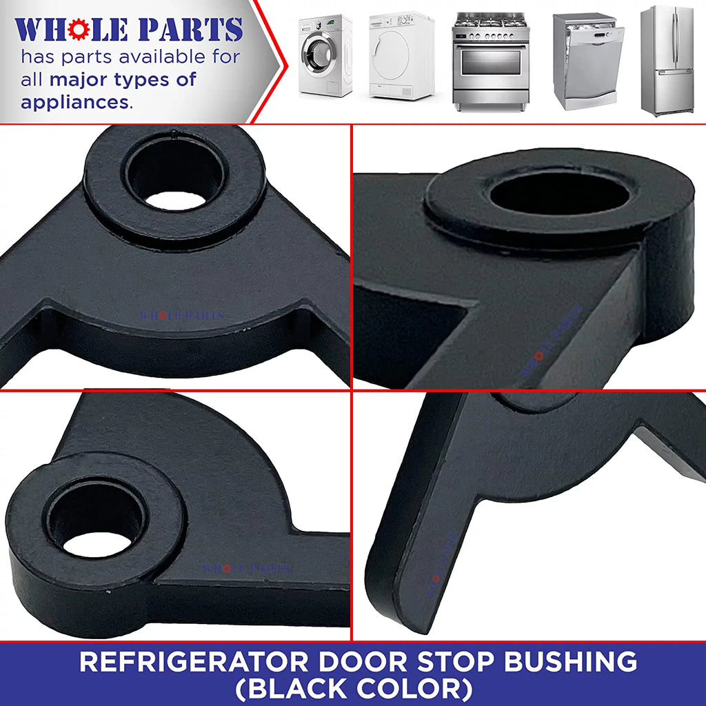 Refrigerator Door Stop Bushing Black V49337