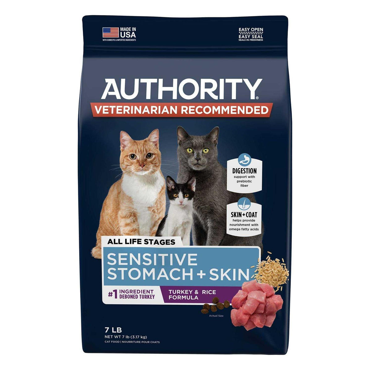 Sensitive Stomach and Skin Cat Dry Food I909