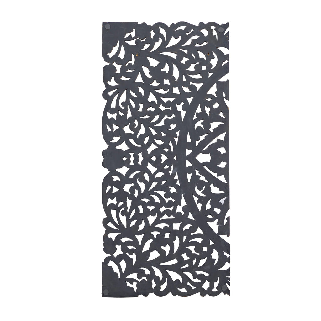 Handmade Gray Carved Floral Wall Décor, Set of 3 T929