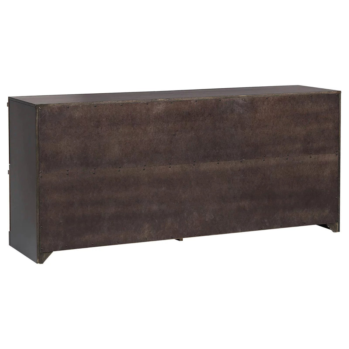 Black and Walnut 4-drawer Dresser L3131