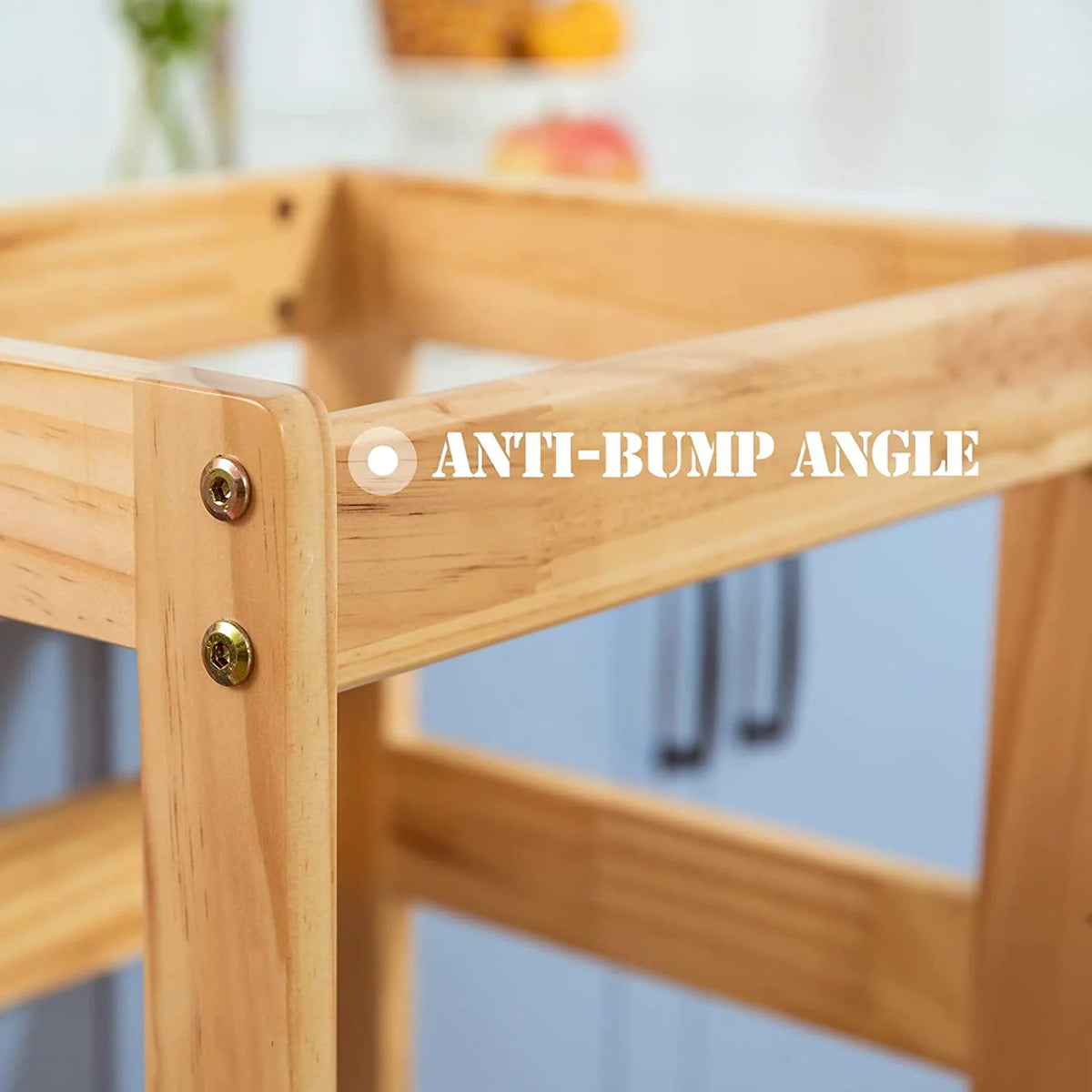 Wooden Two Step Kids Kitchen Stool J88395