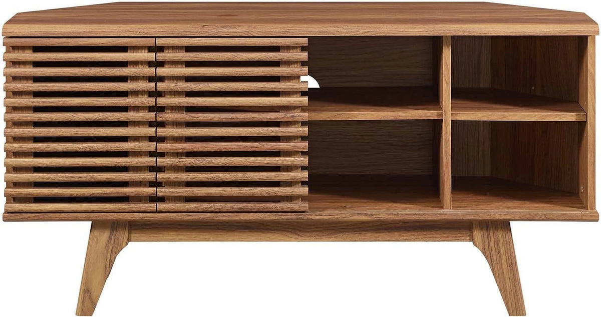 Mid-Century Modern Corner TV Stand Z9772