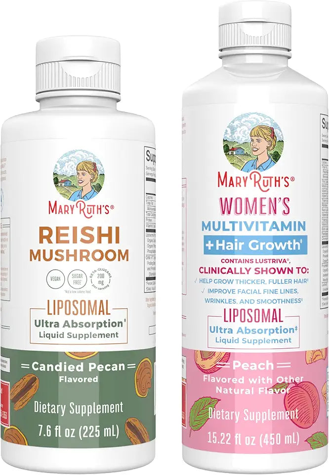 Reishi Liposomal & Multivitamin + Hair Growth Vegan Gluten-Free V995630