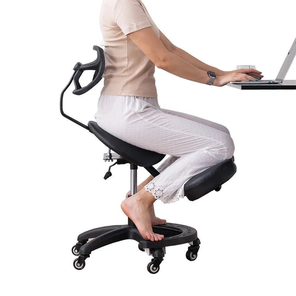 Kneeling Chair with Wheels and Back Support K755