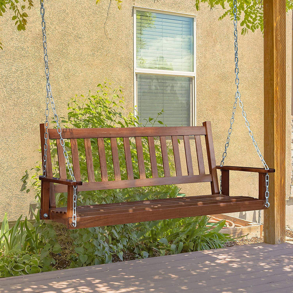 Wooden Porch Swing 5FT with Chains H9308