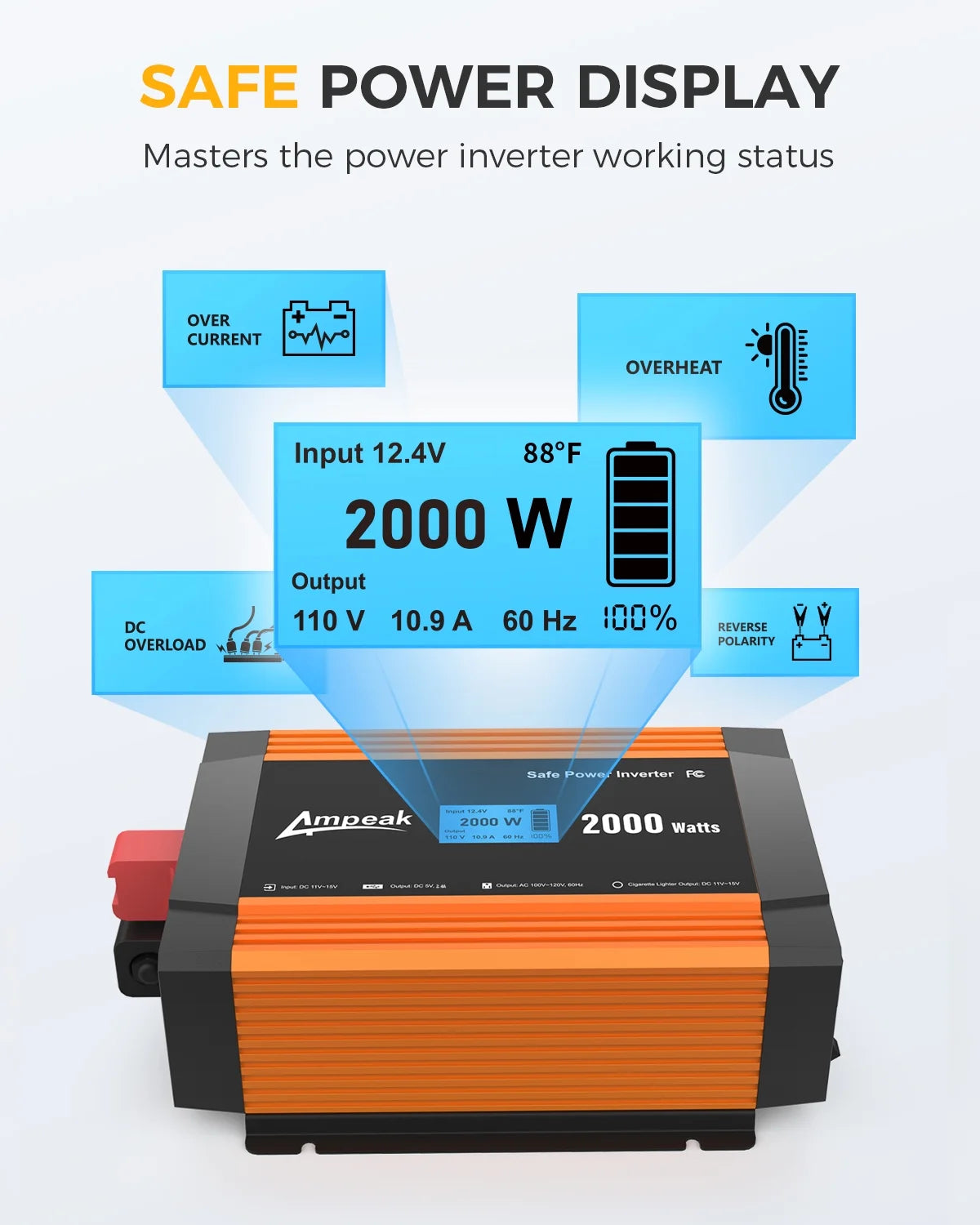 2000 Watt Power Inverter with Remote Control O87167