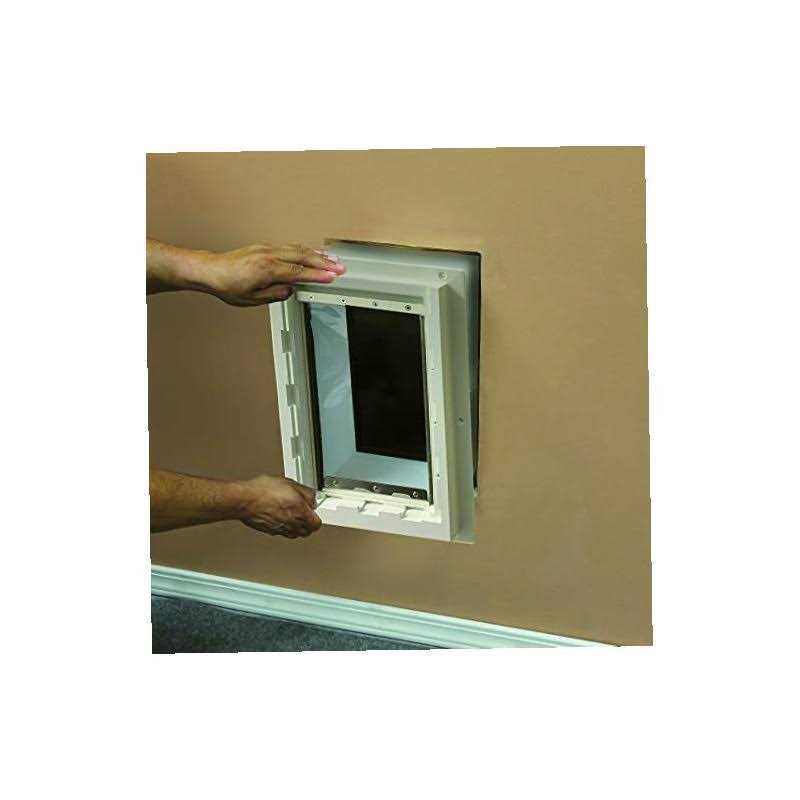 Wall Entry Pet Door with Telescoping Tunnel and Lock-Out Slide B46018
