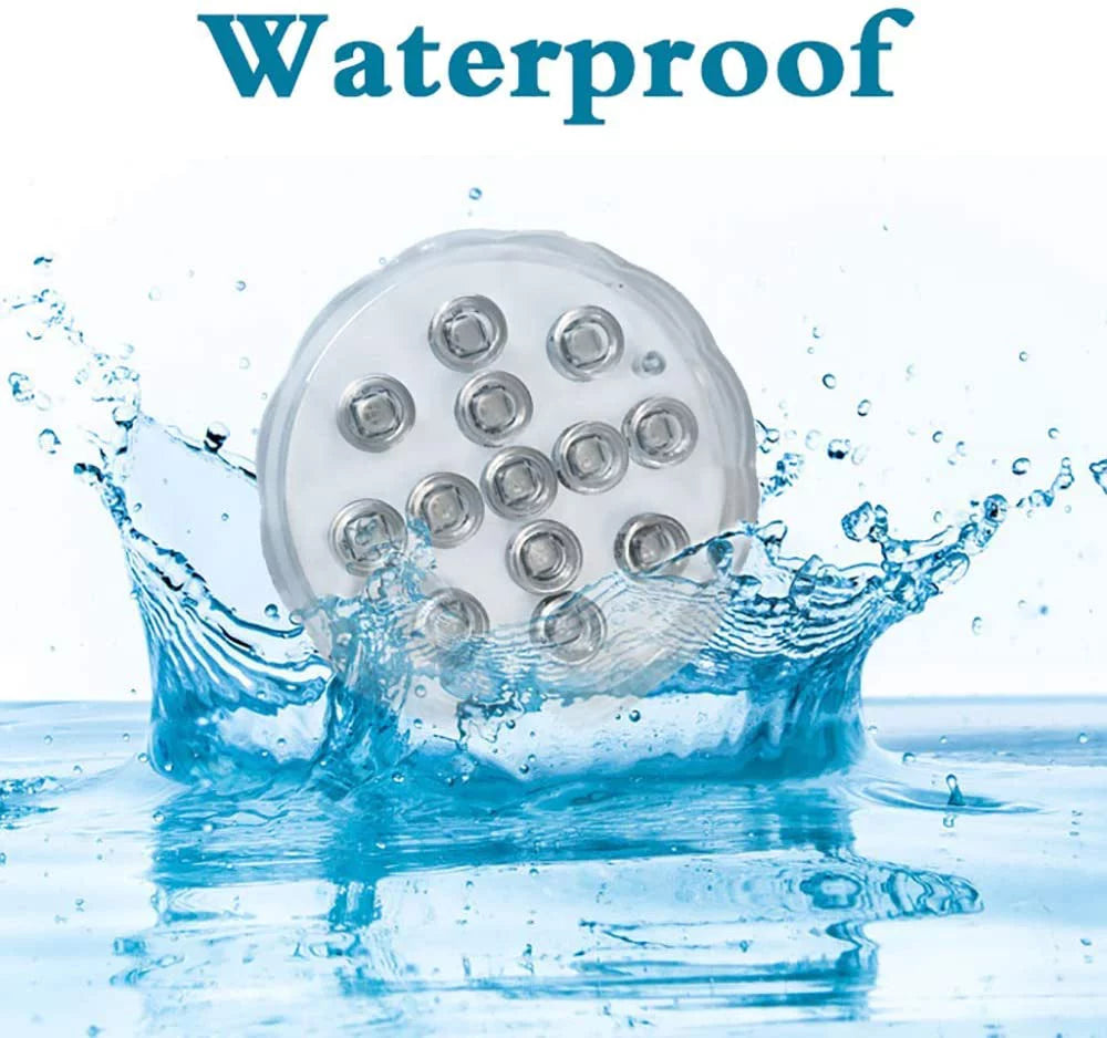 LED Submersible Pool Lights Color Changing 4 Packs W7718