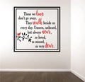 Memorial Quote Decal 16x16 Inches R7953