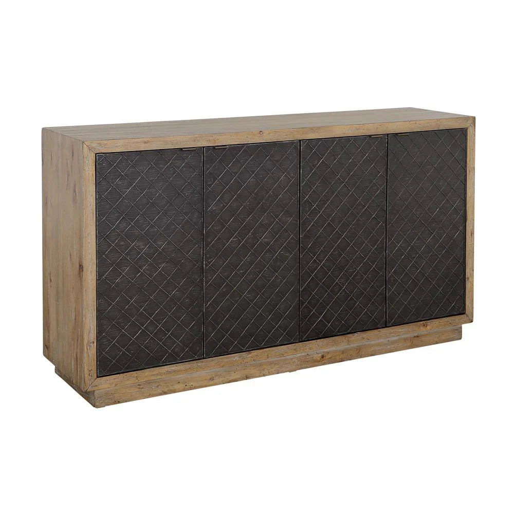 4-Door Wood Credenza V3871