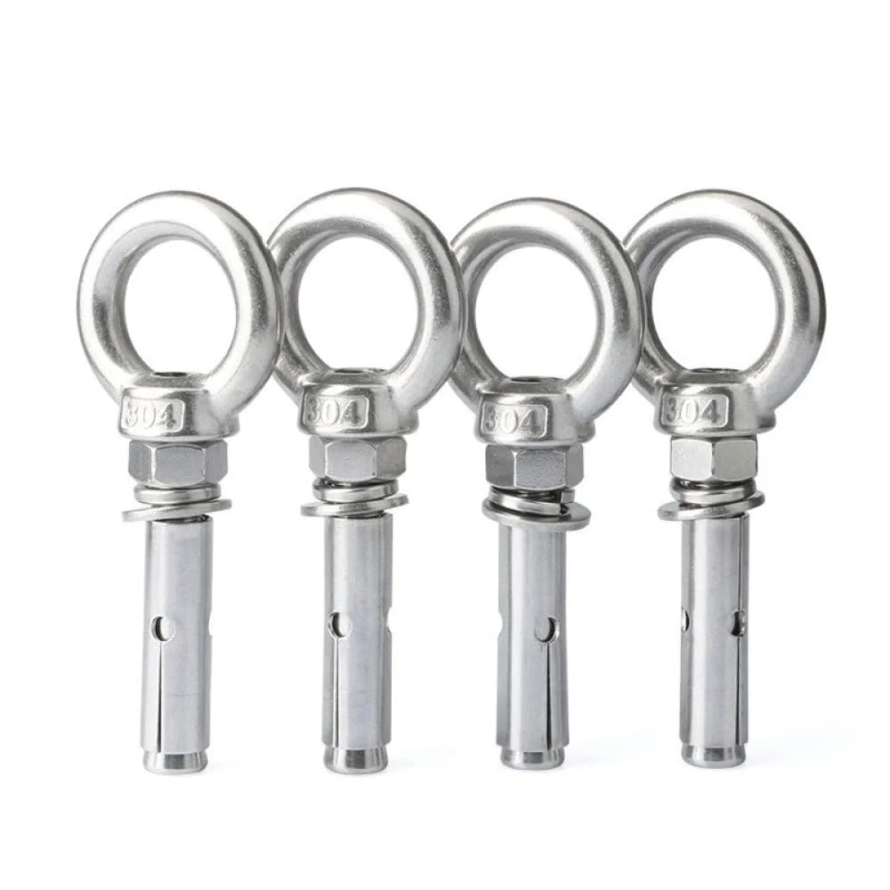304 Stainless Steel Lifting Eye Bolt M10x90mm 2pcs E597027