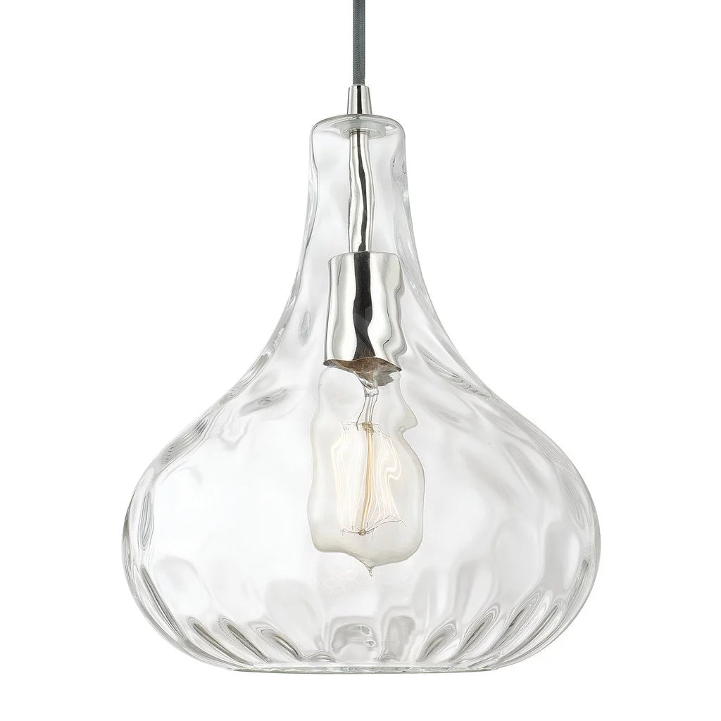 1-light Polished Nickel Pendant O10609