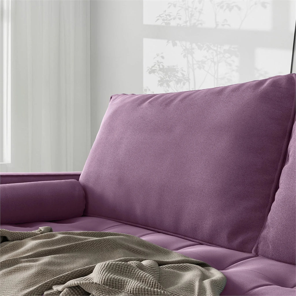 Purple Velvet Loveseat N6144