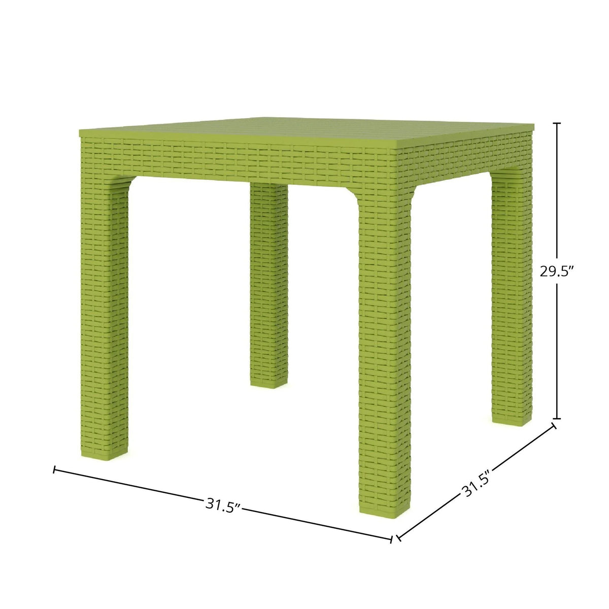 Green Resin Patio Table T682