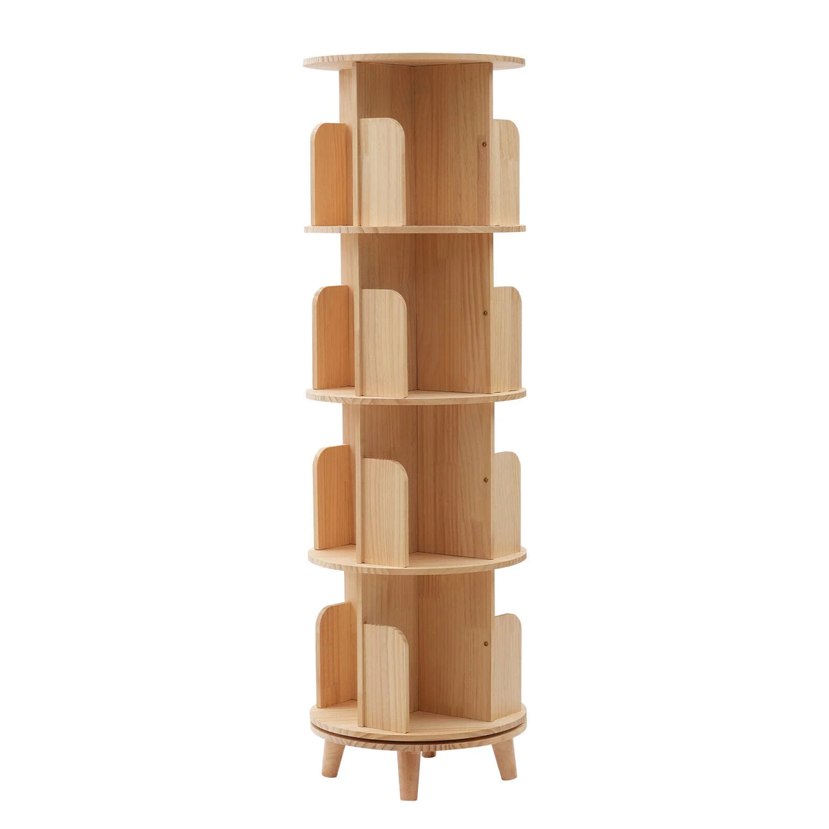 4-Tiers Rotating Bookshelf N57563