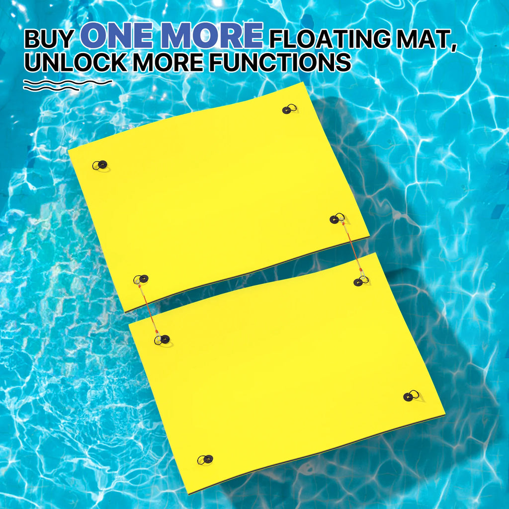 Yellow 3-Layer XPE Foam Water Floating Mat X4253