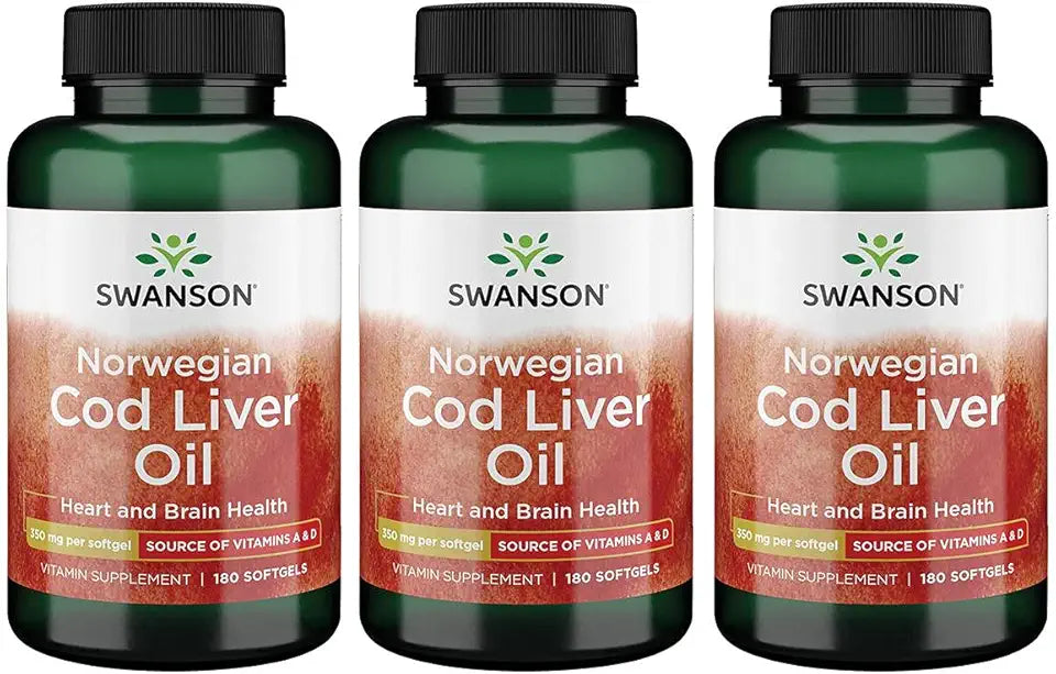 Cod Liver Oil 350mg Softgels 3 Pack F49271