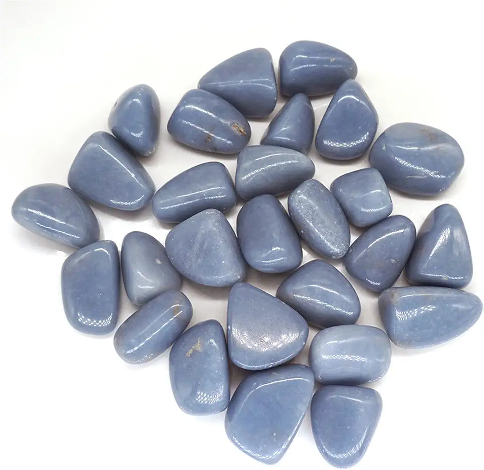 Natural Crystal Rough Blue Tumbled Stone Quartz Mineral Specimen 10g I52658