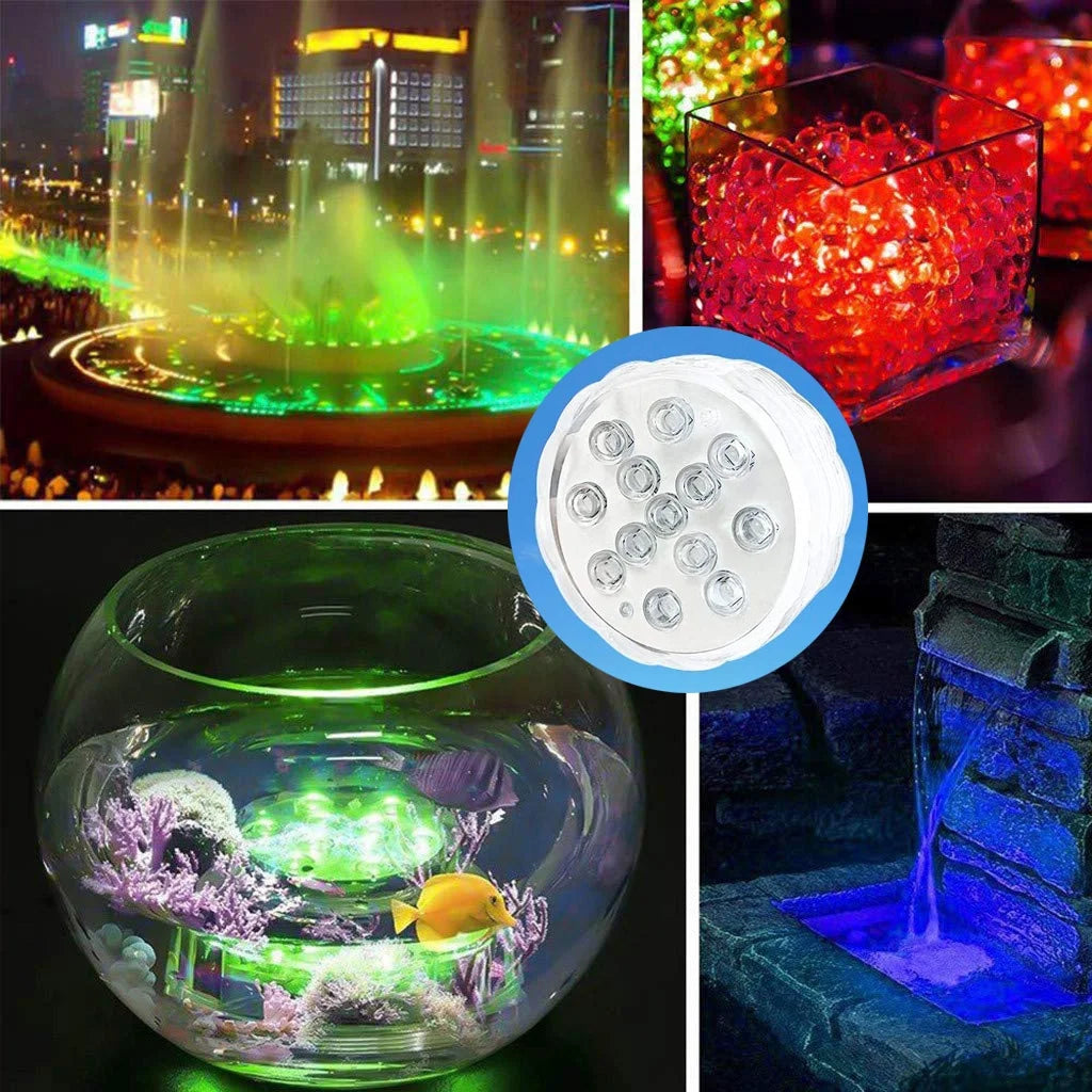 LED Submersible Pool Lights Color Changing 4 Packs W7718