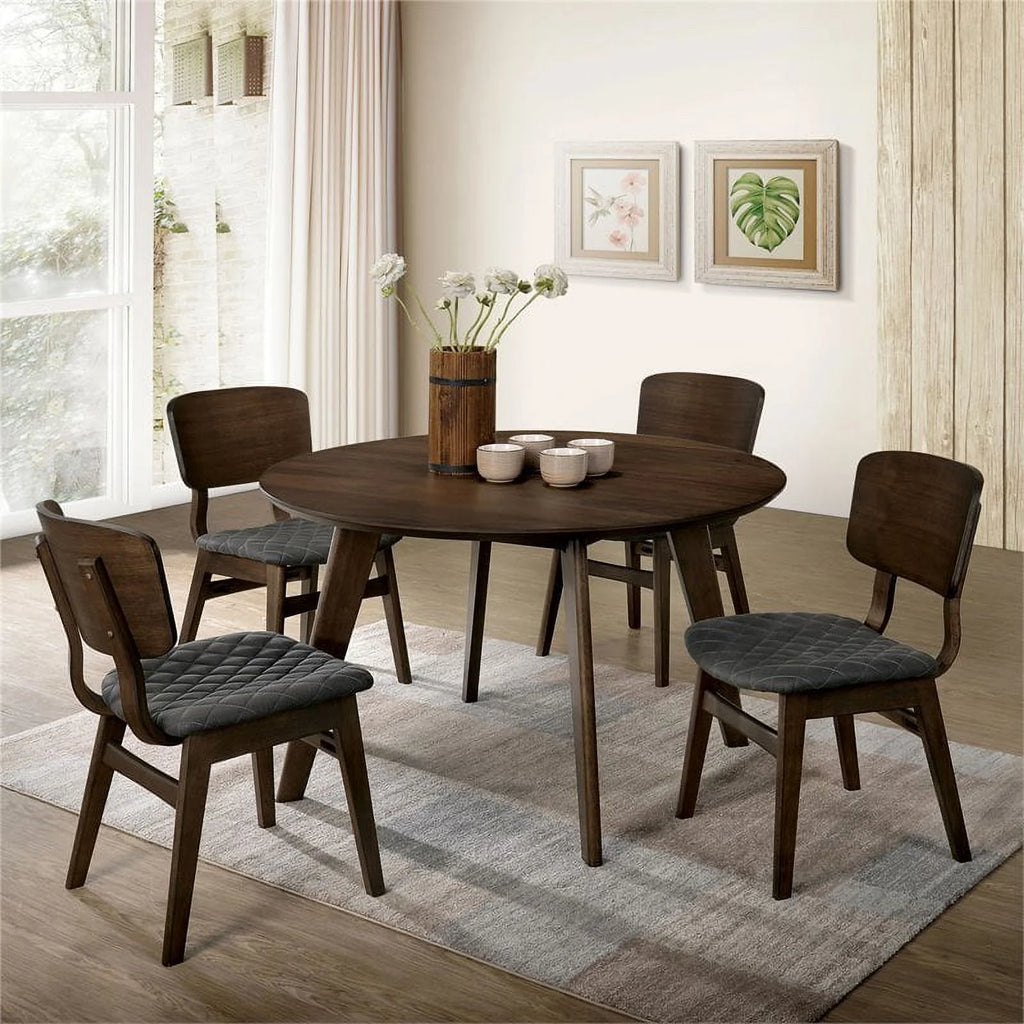 Walnut Wood Side Chair Set of 2 M96648