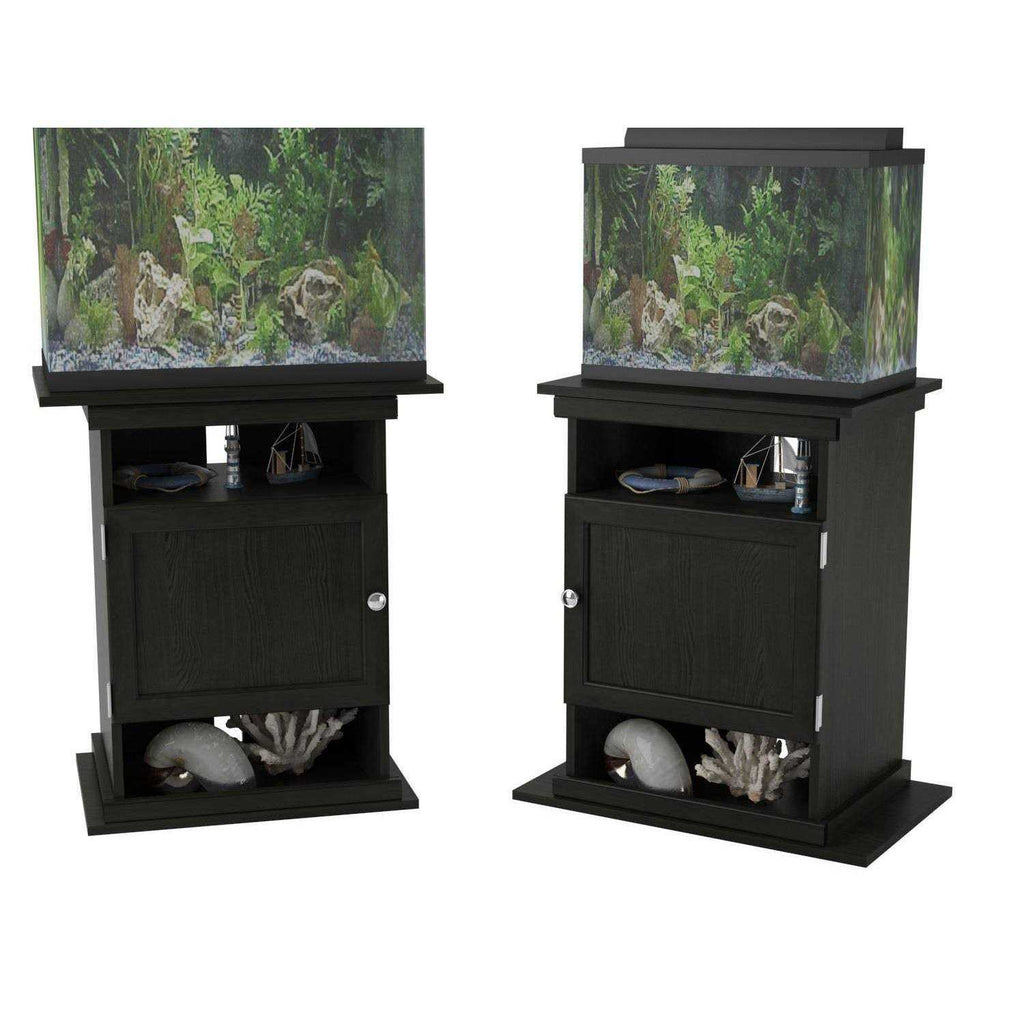 Black Aquarium Stand with Storage Y175
