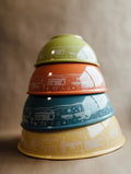 Set of 4 Nesting Camping Food Bowls K958