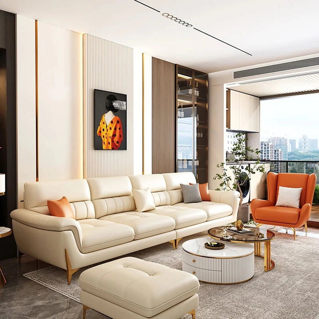 Genuine Leather Sofa O15731