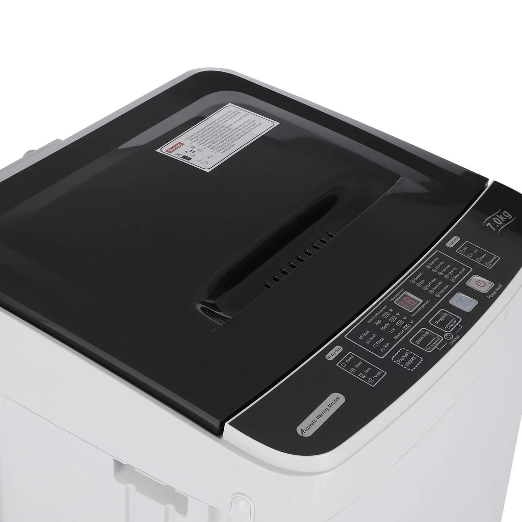 Compact 17.6lbs Capacity 1.9 Cu.ft Portable Washer with LED Display and Faucet Adapter Z234326