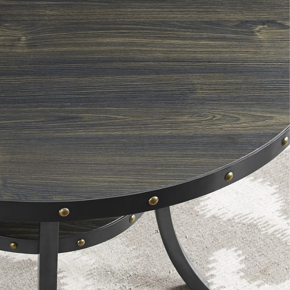 Round 36" Espresso Finish Bar Table C357