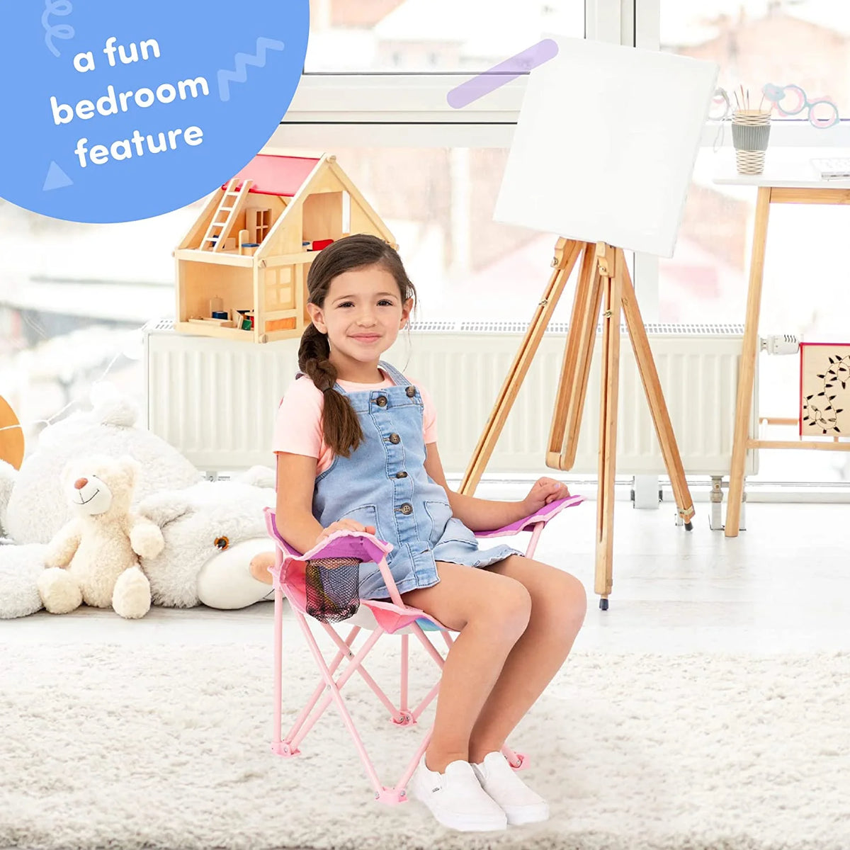 Unicorn Kids Foldable Chair with Carrying Bag Q4027