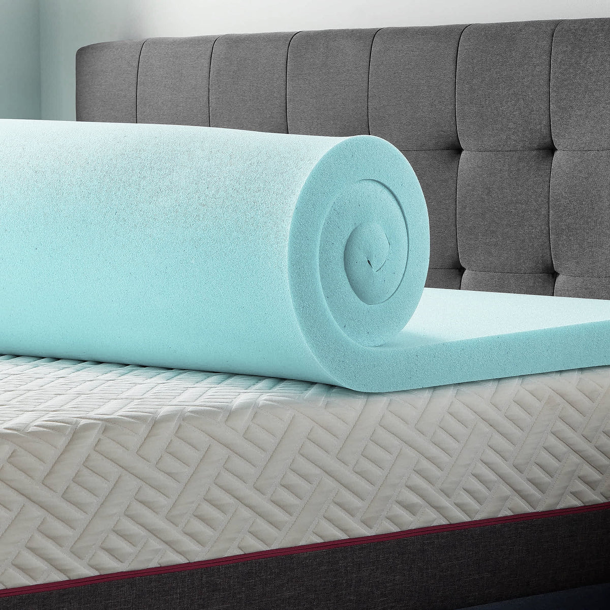 3" Cooling Gel Memory Foam Mattress Topper, Twin-XL Y5085