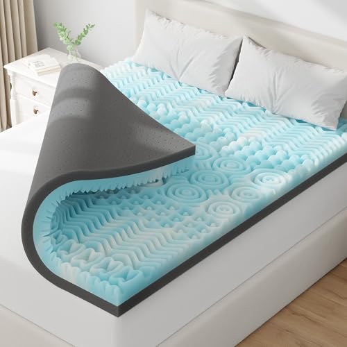3 Inch 7-Zone Queen Memory Foam Mattress Topper with Cooling Gel E921124