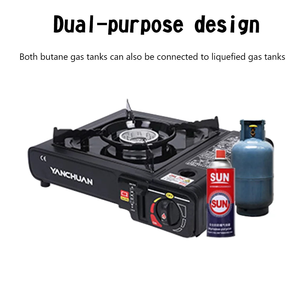 Butane Liquefied Gas Dual Purpose Camping Stove S437969